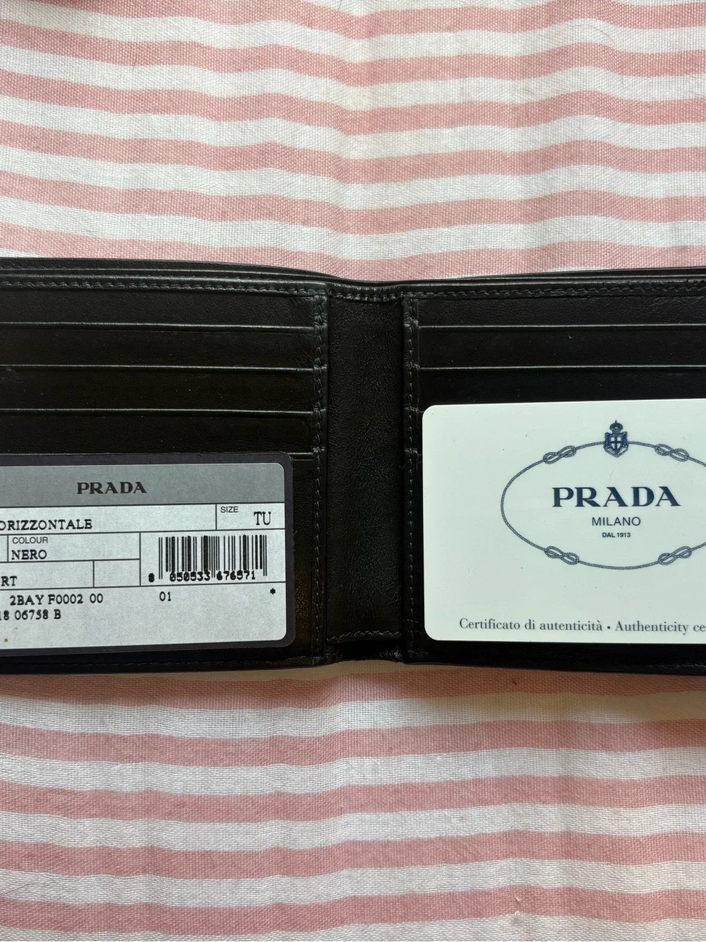 Mens Prada City Sport Wallet - NWT